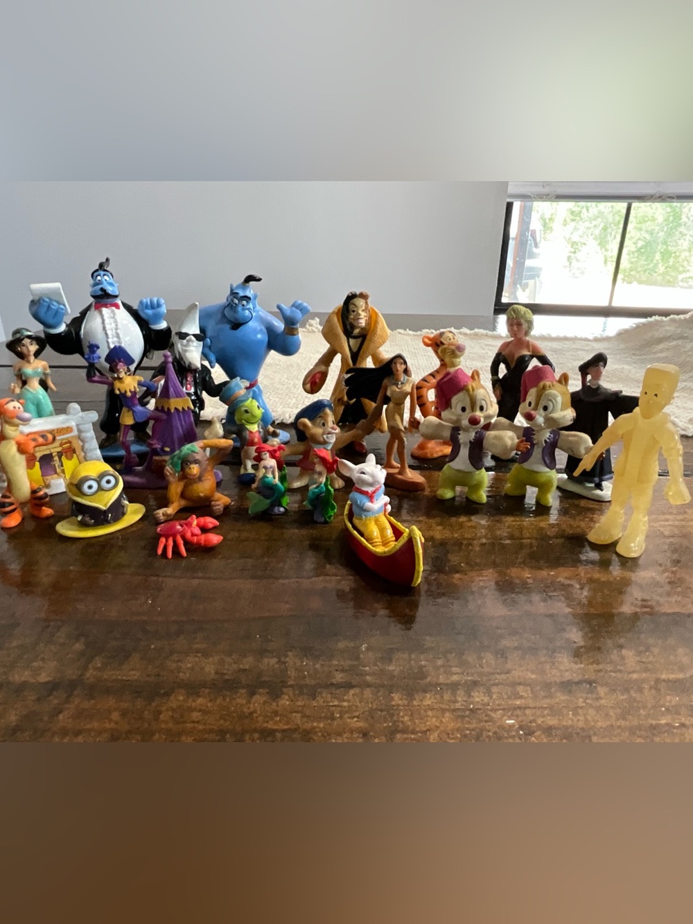 Vintage Lot of 24 Disney Cartoon Movie Figures PVC Plastic Junk Lot